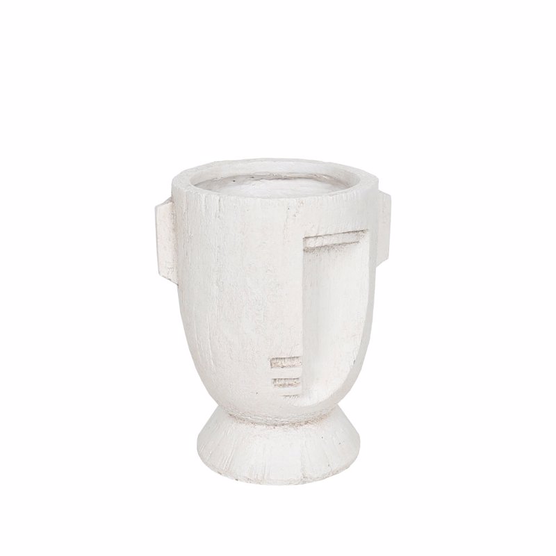 Liberta - Maison MUSE Βάζο από MgO Λευκό 23x20x28cm 034658