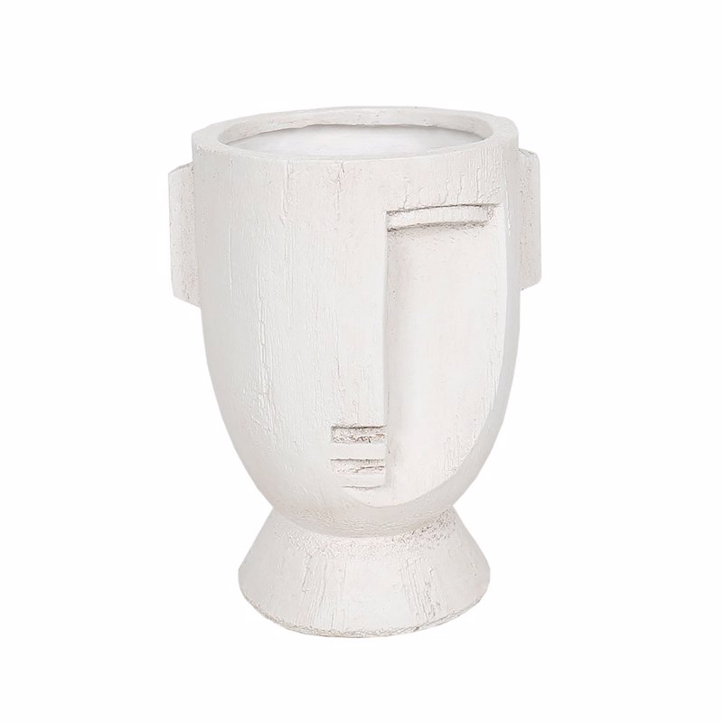 Liberta - Maison MUSE Βάζο από MgO Λευκό 27x23.5x34.5cm 034659