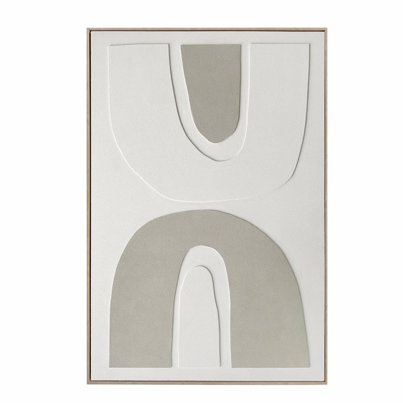 Liberta - Maison RHYTHM C Πίνακας Καμβάς Μπεζ/Λευκός με