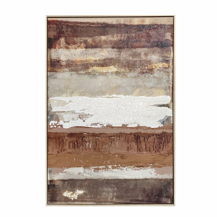 Liberta - Maison MIRRHA Pinakas me Korniza Kambas Kafe PS 82.6x4.3x122.6cm 034677