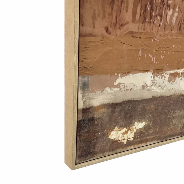 Liberta - Maison MIRRHA Pinakas me Korniza Kambas Kafe PS 82.6x4.3x122.6cm 034677