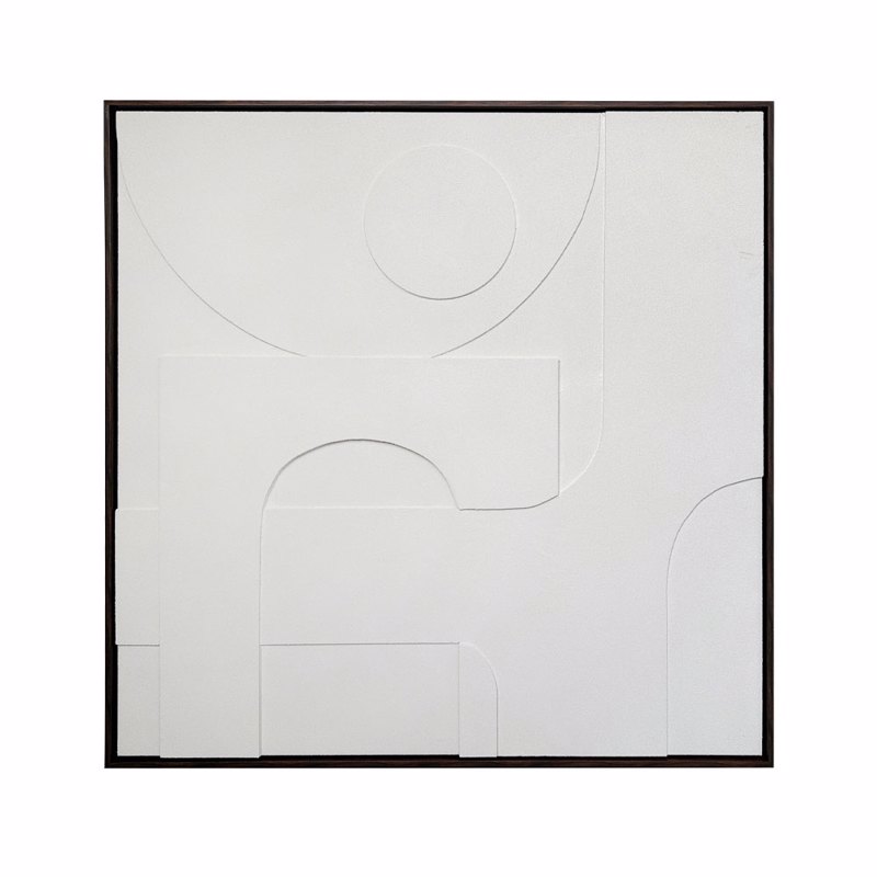 Liberta - Maison CALMA Πίνακας Καμβάς Μπεζ με Κορνίζα PS 100x4x100cm 034686