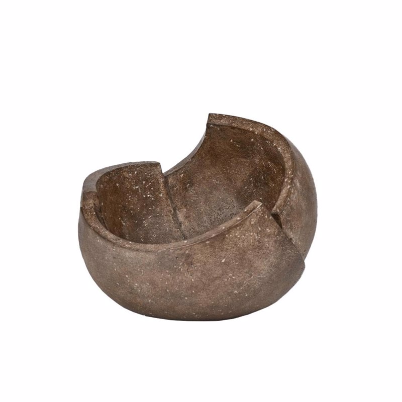 Διακοσμητικά Επιτραπέζια agiovlasitishome - ΣΗΜΑΝΤΙΚΟ: Σε περίπτωση διαφοράς τιμής από το κατάστημα ισχύει παντα και μόνο η τιμή του καταστήματος Liberta - Maison ORB Μπωλ Διακόσμησης Resin Καφέ Φ29.7x