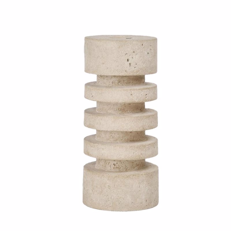 Liberta-Maison AXIS Κηροπήγιο 9x9x21cm RESIN Μπεζ 034704