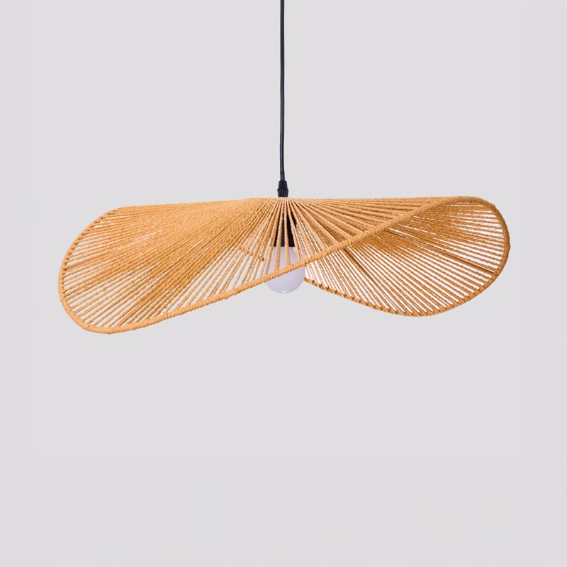 Liberta-Maison Luma Φωτιστικό Οροφής 60x21cm Σχοινί Καφέ Χαρτι 034715
