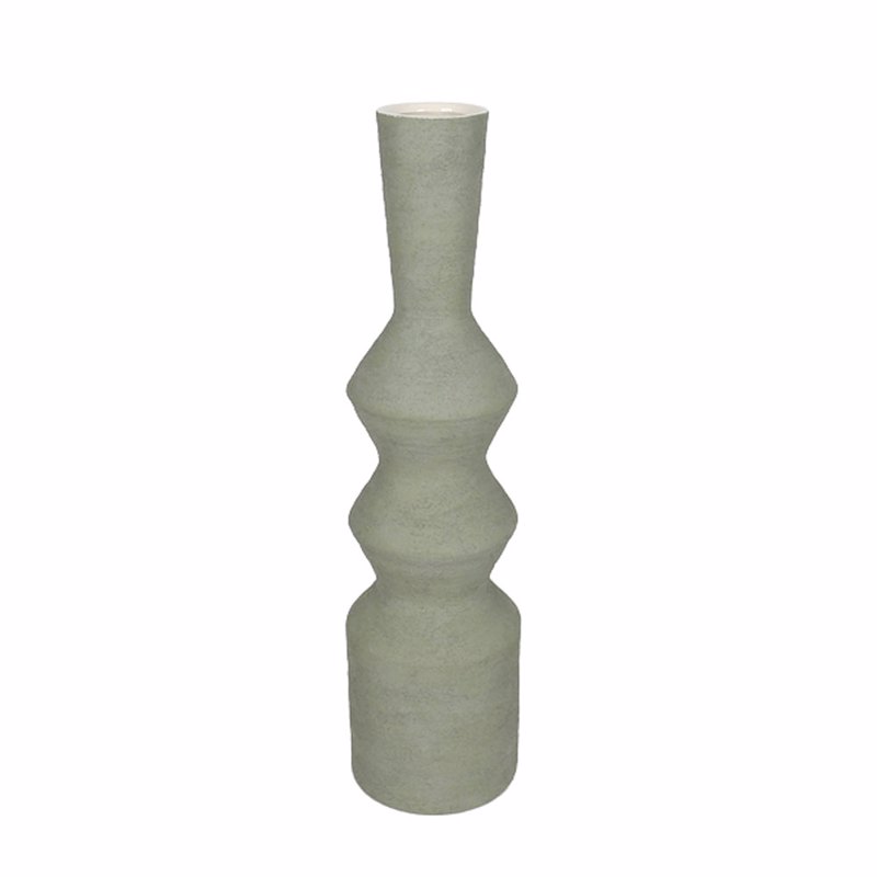 Liberta - Maison VIRELIA Βάζο Κεραμικό Χακί Φ15x60cm 03