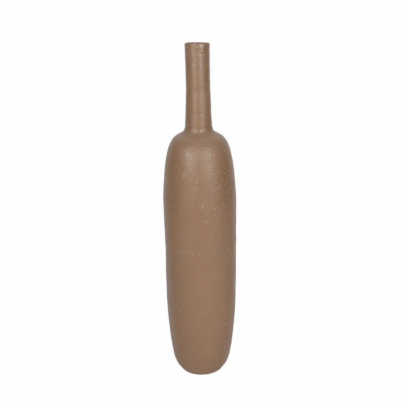 Liberta - Maison AERIS Βάζο Μεταλλικό Καφέ Φ20x88cm 034729