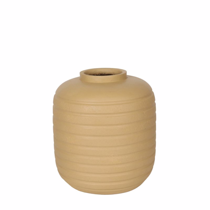 Liberta - Maison FIORA Βάζο από MgO Μπεζ Φ30x32.5cm 034733