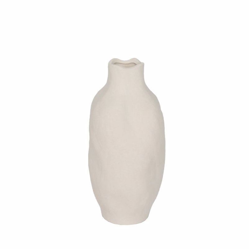 Διακοσμητικά Επιτραπέζια agiovlasitishome - ΣΗΜΑΝΤΙΚΟ: Σε περίπτωση διαφοράς τιμής από το κατάστημα ισχύει παντα και μόνο η τιμή του καταστήματος Liberta - Maison VILERA Βάζο Κεραμικό Λευκό Φ16x32cm 03