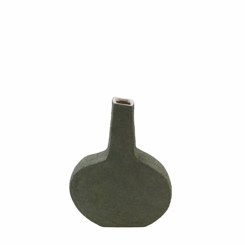 Διακοσμητικά Επιτραπέζια agiovlasitishome - ΣΗΜΑΝΤΙΚΟ: Σε περίπτωση διαφοράς τιμής από το κατάστημα ισχύει παντα και μόνο η τιμή του καταστήματος Liberta - Maison ELIXA Βάζο Κεραμικό Πράσινο 20x8x25cm