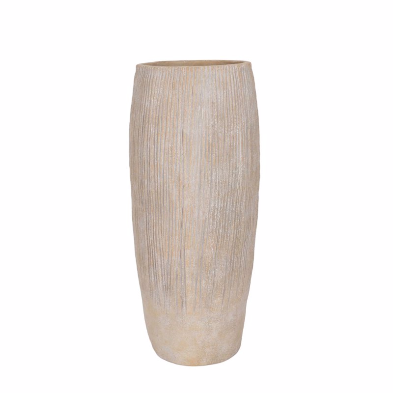 Διακοσμητικά Επιτραπέζια agiovlasitishome - ΣΗΜΑΝΤΙΚΟ: Σε περίπτωση διαφοράς τιμής από το κατάστημα ισχύει παντα και μόνο η τιμή του καταστήματος Liberta - Maison KANSO Βάζο Κεραμικό Γκρι Φ27.7x37cm 03