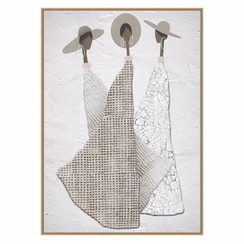 Liberta - Maison TRINITY Πίνακας Καμβάς Off White/Stone