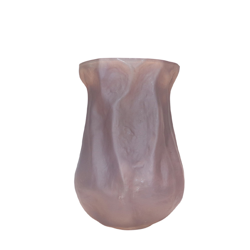 Liberta - Maison MIST Βάζο Γυάλινο Καφέ Ανοιχτό 27x24x38cm 035141