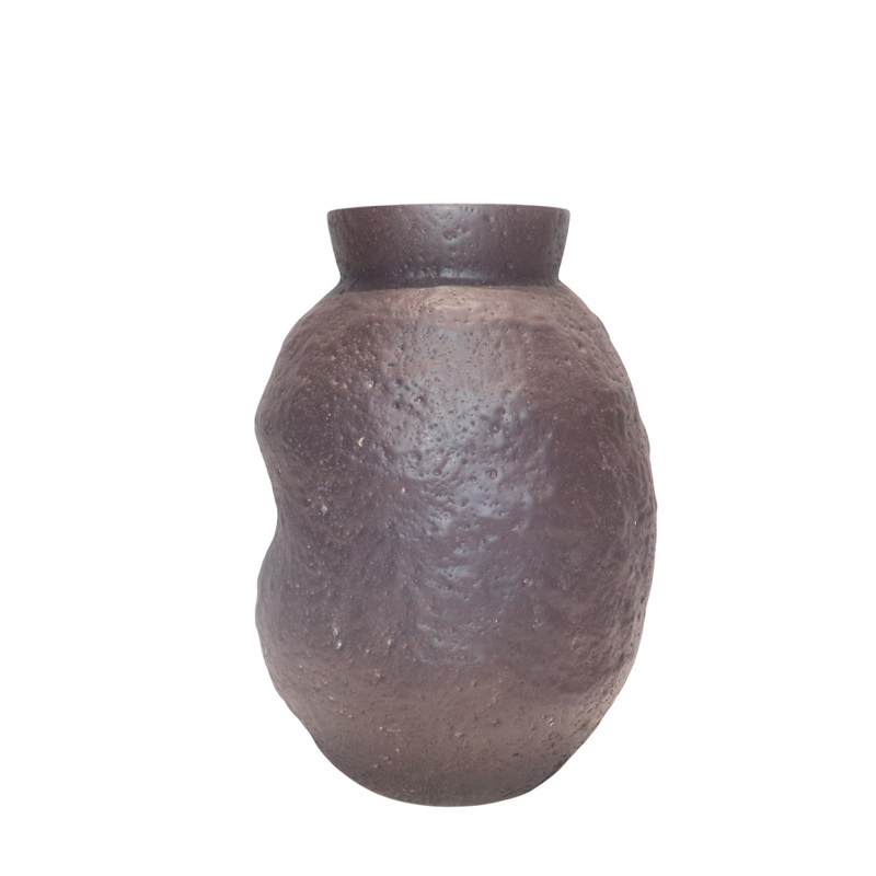 Liberta - Maison NEROA Βάζο Γυάλινο Καφέ Φ16x23cm 035144