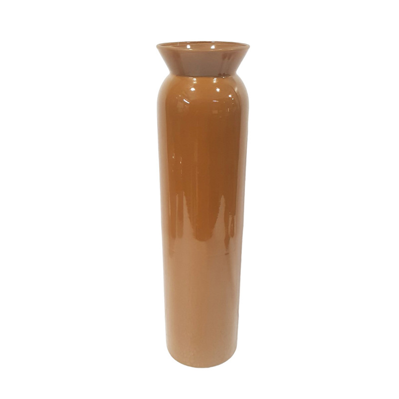 Liberta - Maison MARONA Βάζο Γυάλινο Caramel Φ8x31cm 035156