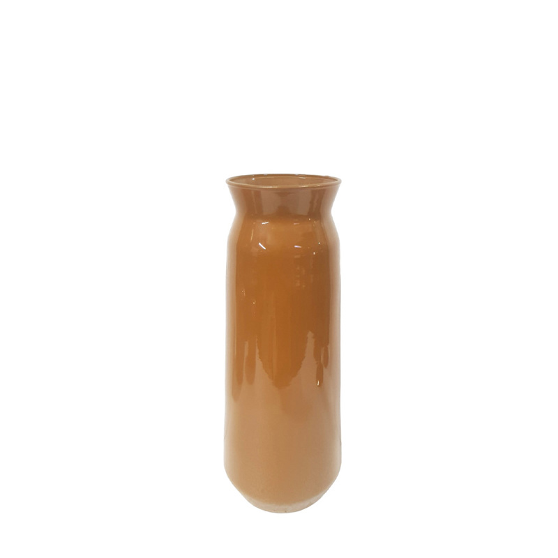 Liberta - Maison MARONA Βάζο Γυάλινο Caramel Φ10x26cm 035157