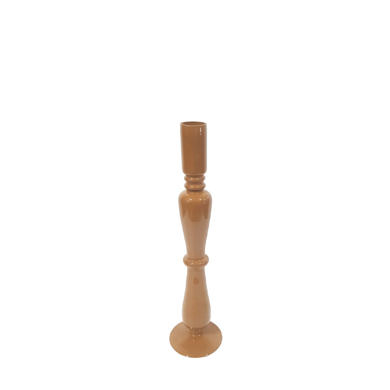 Liberta-Maison CALM Κηροπήγιο 9x9x37cm Γυαλί Caramel 035159