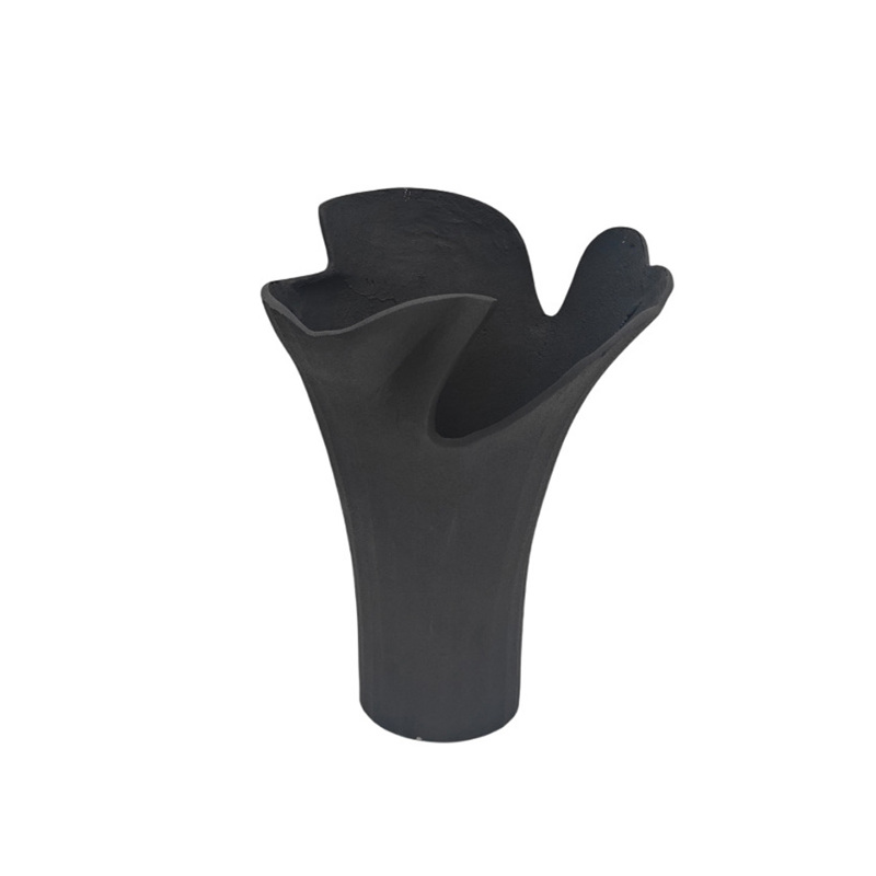 Liberta - Maison FLOWRA Βάζο Αλουμινίου Μαύρο 30x29x41cm 035234