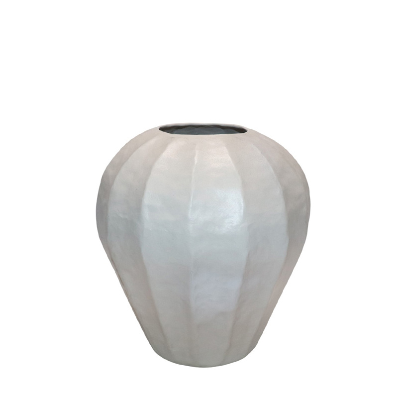 Liberta - Maison IVELLA Βάζο Αλουμινίου Off White Φ25x2