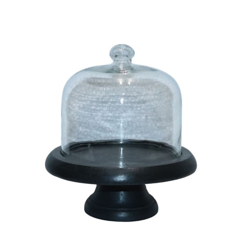 Liberta-Maison Bellora Κουπ 20x20x28cm Γυαλί Καφέ Ξύλο 035242