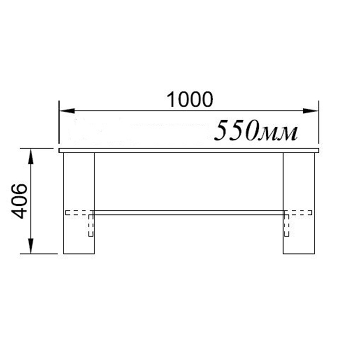 Liberta - Maison ALPINO Coffee Table Sonoma 100x55x41cm 04-0472