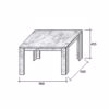 Liberta - Maison MAGNUM 90 Coffee Table Sonoma 90x50x45,5cm 04-0474