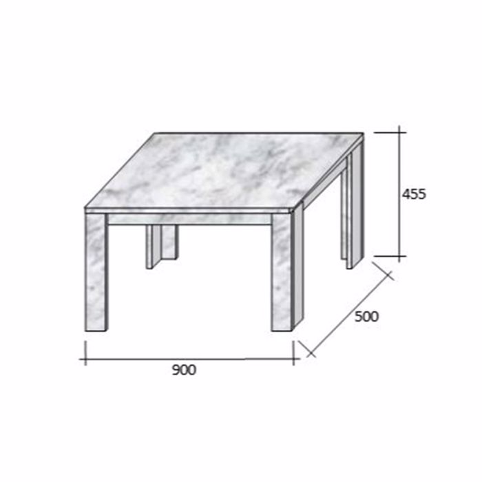 Liberta - Maison MAGNUM 90 Coffee Table Sonoma 90x50x45,5cm 04-0474