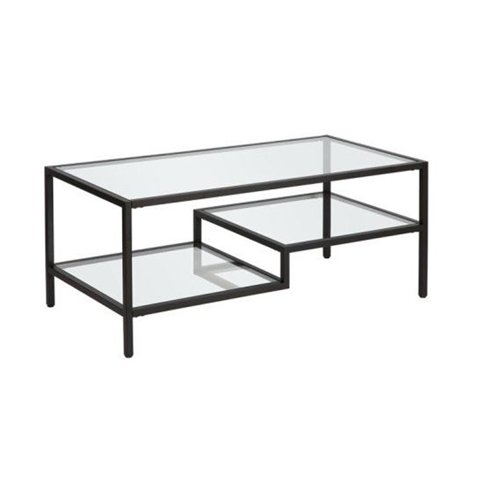 Liberta - Maison STEP Coffee Table Gyalino/Metalliko Mavro 110x50x42cm 04-0807