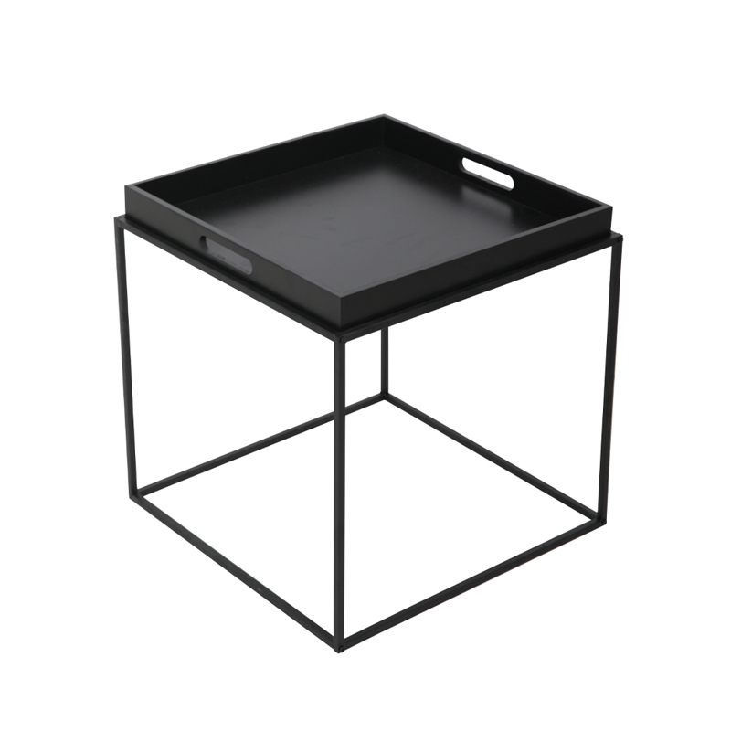 Liberta - Maison BUTLER Side Table Μαύρο 45x45x45cm 04-
