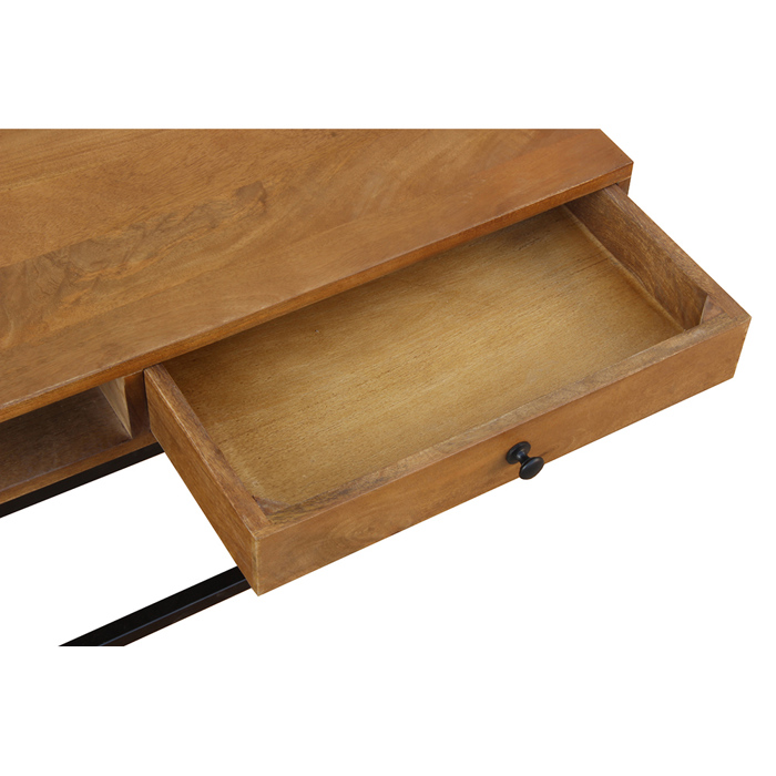 Liberta - Maison CASSETTO Coffee Table Καρυδί/Μαύρο με 1 Συρτάρι 100x60x40cm 04-0960 Liberta - Maison CASSETTO Coffee Table Karudi/Mavro me 1 Surtari 100x60x40cm 04-0960