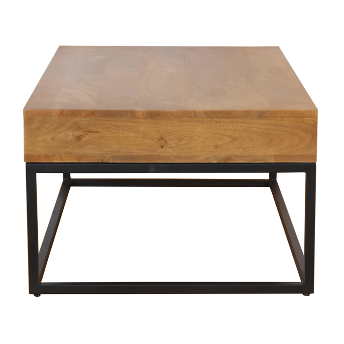 Liberta - Maison CASSETTO Coffee Table Καρυδί/Μαύρο με 1 Συρτάρι 100x60x40cm 04-0960 Liberta - Maison CASSETTO Coffee Table Karudi/Mavro me 1 Surtari 100x60x40cm 04-0960