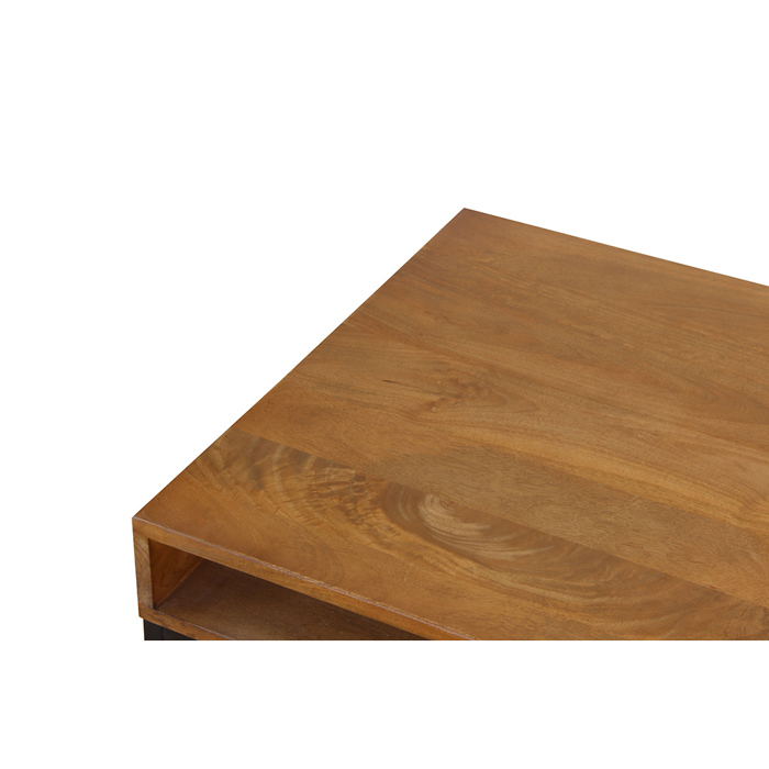 Liberta - Maison CASSETTO Coffee Table Καρυδί/Μαύρο με 1 Συρτάρι 100x60x40cm 04-0960 Liberta - Maison CASSETTO Coffee Table Karudi/Mavro me 1 Surtari 100x60x40cm 04-0960