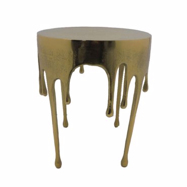 Liberta - Maison DROP Side Table Χρυσό Φ34.25x44.5cm 04-1015