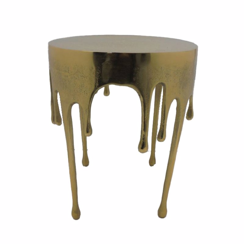 Liberta - Maison DROP Side Table Χρυσό Φ34.25x44.5cm 04-1015