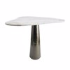 Liberta - Maison CURVE Side Table Mavro Nickel/Lefko 63.5x52x63.5cm 04-1023