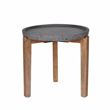 Liberta - Maison ORRIN Coffee Table Ανθρακί/Φυσικό 53x53x48cm 04-1035