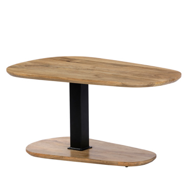 Liberta - Maison LEVEL Coffee Table Φυσικό/Μαύρο 95x65x48cm 04-1048