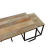 Liberta - Maison QUADRO Set ton 3 Coffee Table Fusiko/Mavro 110x60x45cm 04-1055