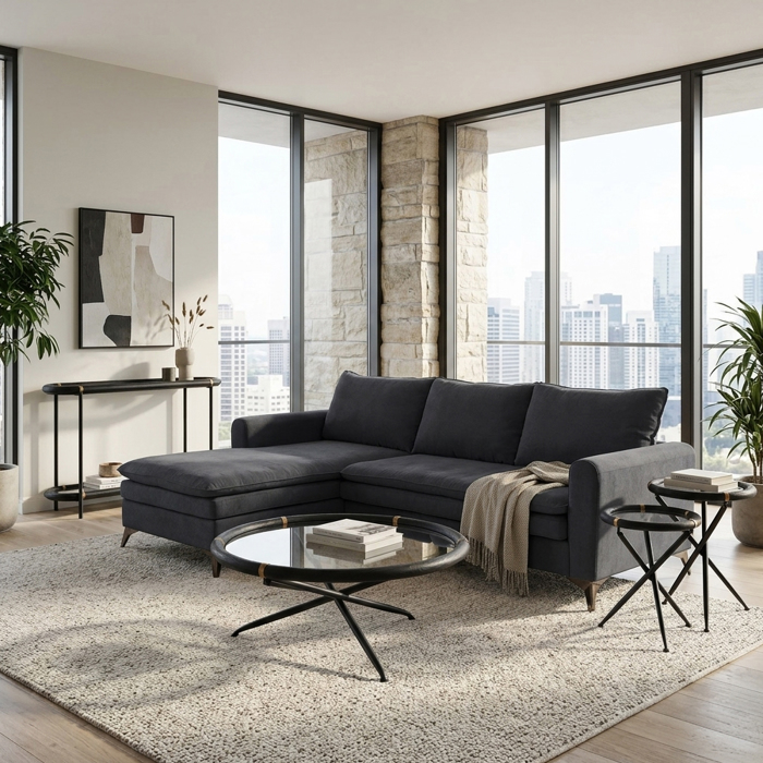 Liberta - Maison COLOMBO Set ton 2 Side Table Mavro/Xruso F64x64cm 04-1108