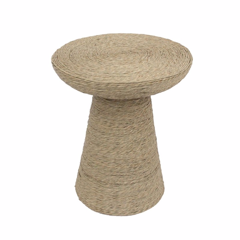 Έπιπλα σαλονιού agiovlasitishome - ΣΗΜΑΝΤΙΚΟ: Σε περίπτωση διαφοράς τιμής από το κατάστημα ισχύει παντα και μόνο η τιμή του καταστήματος Liberta - Maison ROPE Side Table Φυσικό Φ49x58cm 04-116