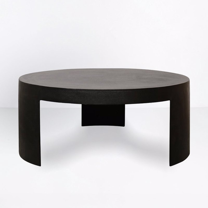 Liberta-Maison Volcano Coffee Table Μαύρο 88x88x37cm 04