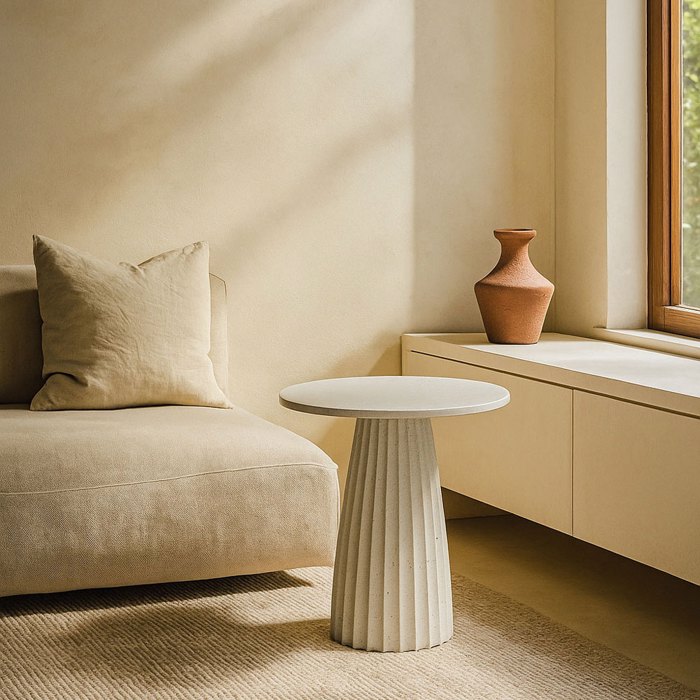 Liberta - Maison TOLEDO Side Table Lefko me Pattern F40x51cm 04-1199