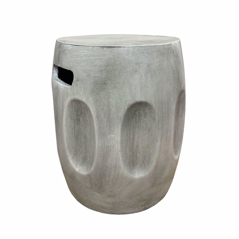 Έπιπλα σαλονιού agiovlasitishome - ΣΗΜΑΝΤΙΚΟ: Σε περίπτωση διαφοράς τιμής από το κατάστημα ισχύει παντα και μόνο η τιμή του καταστήματος Liberta - Maison AFRICA Side Table Γκρι Φ38x47cm 04-121