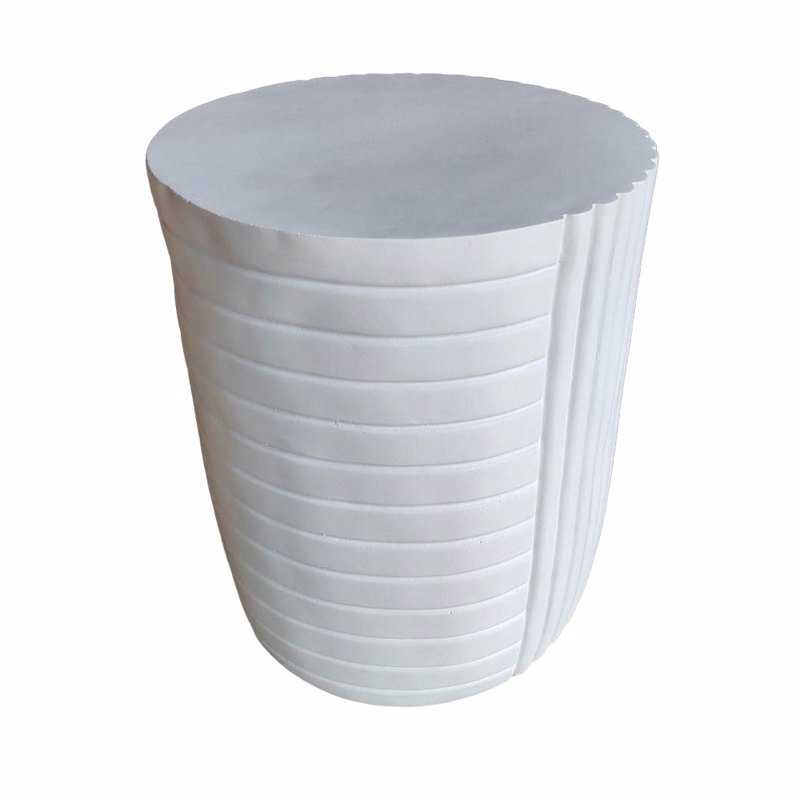 Liberta - Maison GEOMETRICAL 2 Side Table Λευκό Φ35x46c