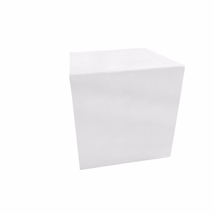 Liberta - Maison LITHOS SQUARE Side Table Lefko 55.5x55.5x57cm 04-1231