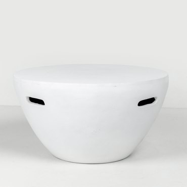 Liberta - Maison LITHOS CENTRAL Coffee Table Λευκό Φ68x36cm 04-1235