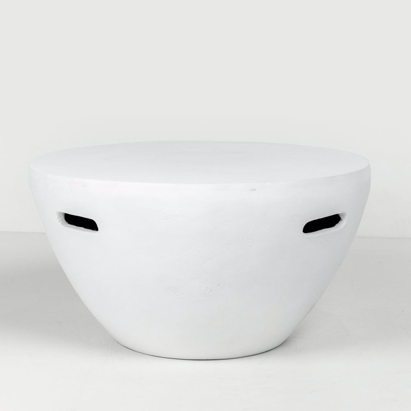 Liberta - Maison LITHOS CENTRAL Coffee Table Λευκό Φ68x36cm 04-1235