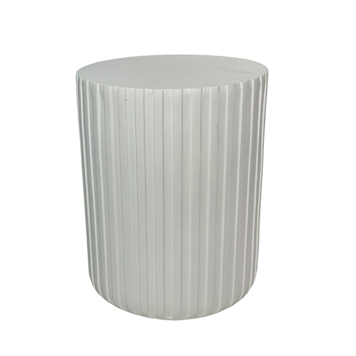 Liberta - Maison RAIL WHITE Side Table Lefko F40x47cm 04-1303