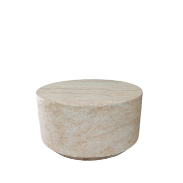 Liberta - Maison LITHOS ROUND Coffee Table Travertine Φ70x36cm 04-1304