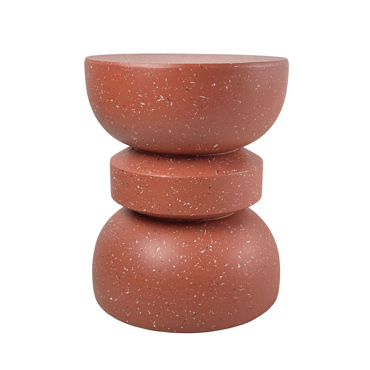 Liberta-Maison Terracotta Side Table Terrazzo Terracotta 36x36x46cm 04-1307